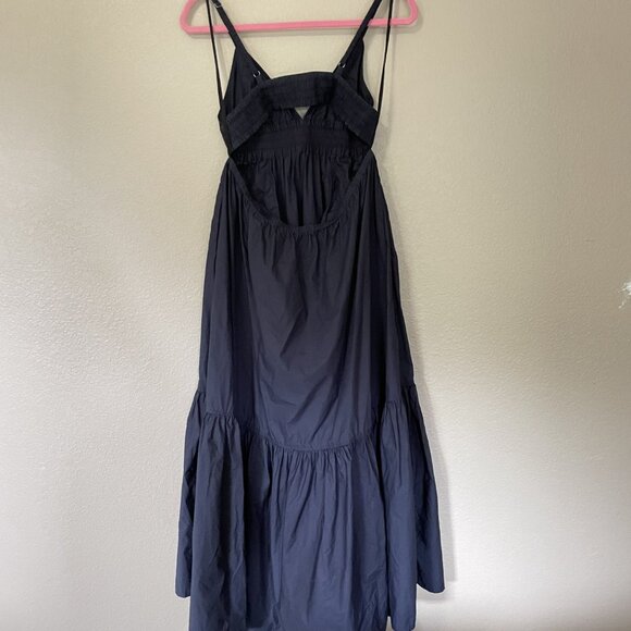ALC Rhodes Maxi Dress Dark Navy Cotton - Size 10 - Picture 5 of 5